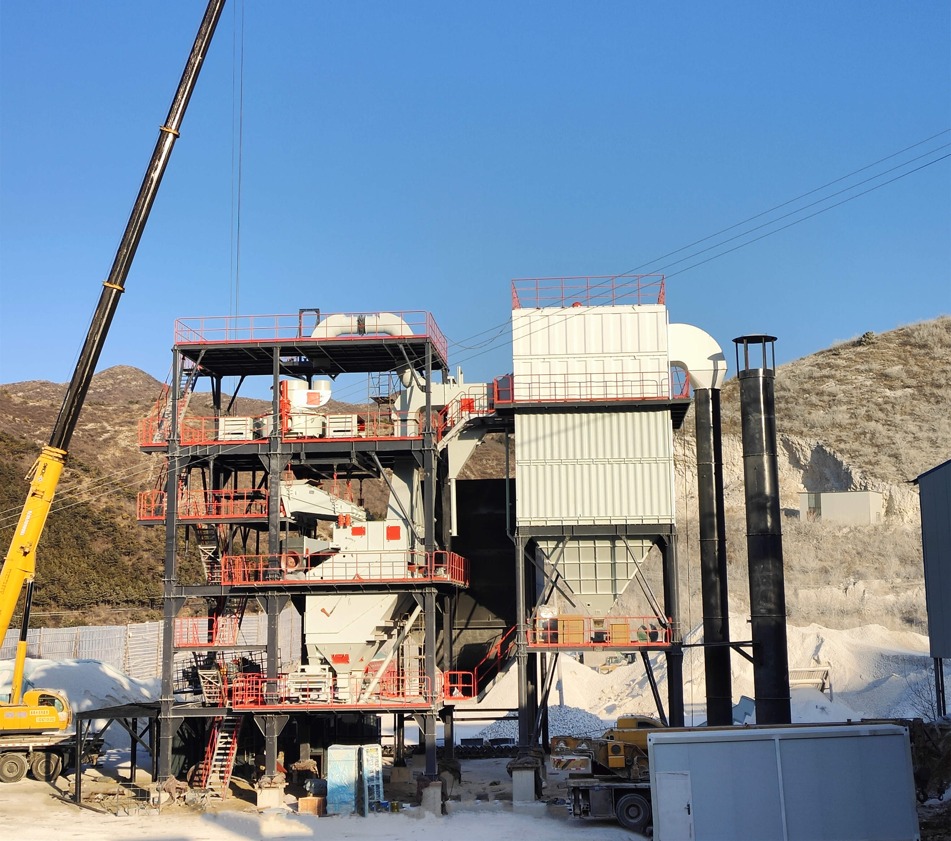 生產(chǎn)高品質(zhì)機制砂，請選擇唐山金路V9干式制砂樓