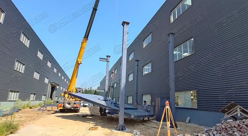 唐山金路廠區(qū)打造小型制砂樓，供客戶帶料試機(jī)